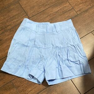 DKNY Sky Blue Women's High Waist Shorts